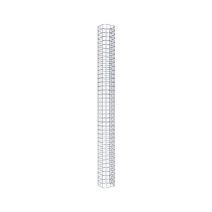 Gabionsøjle firkantet 17 cm x 17 cm, 200 cm højde, MW 5 cm x 5 cm