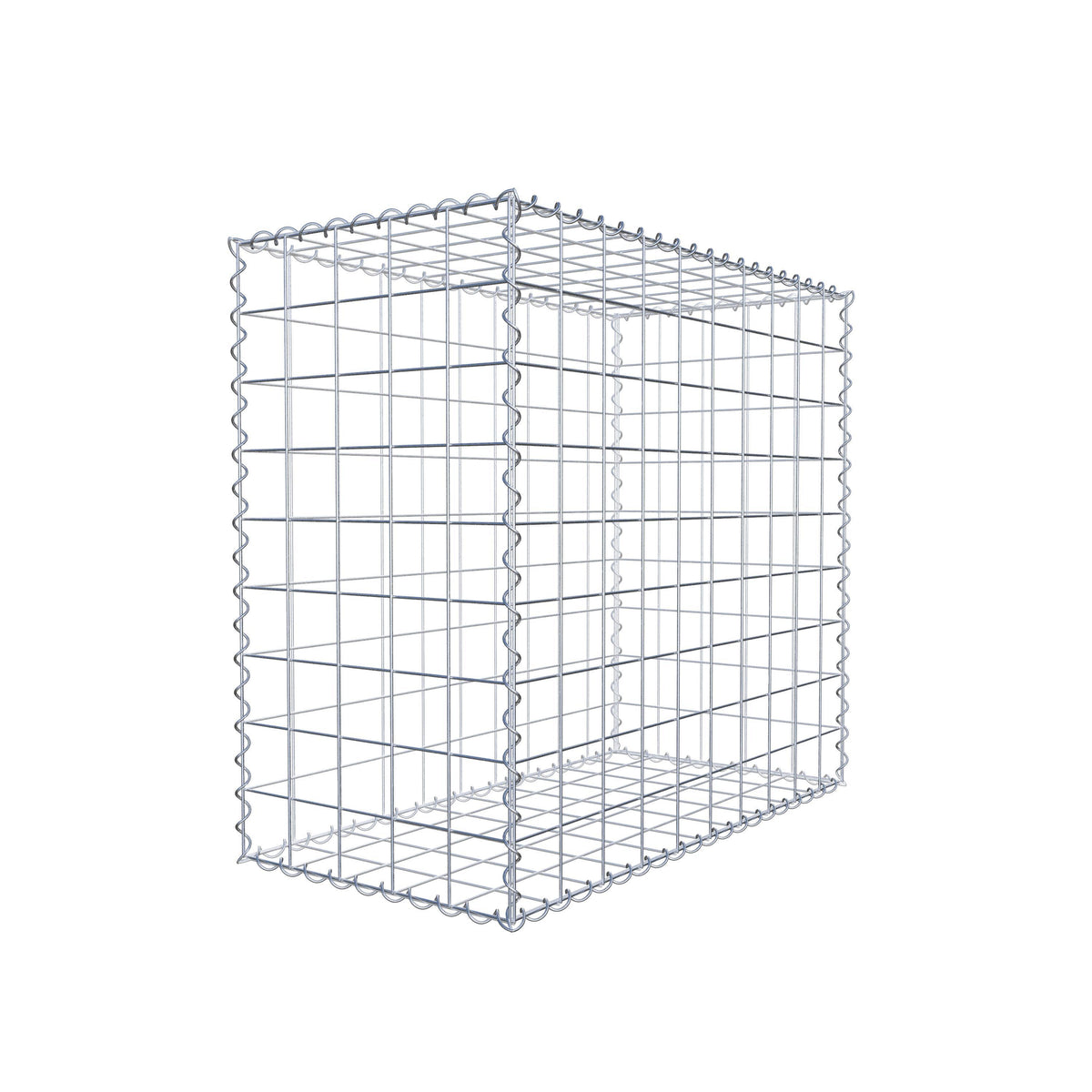 Gabion 100 cm x 90 cm x 50 cm (L x H x D), maskstorlek 10 cm x 10 cm, spiral