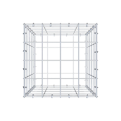 Schanskorf 50 cm x 40 cm x 40 cm (L x H x D), maaswijdte 10 cm x 10 cm, C-ring