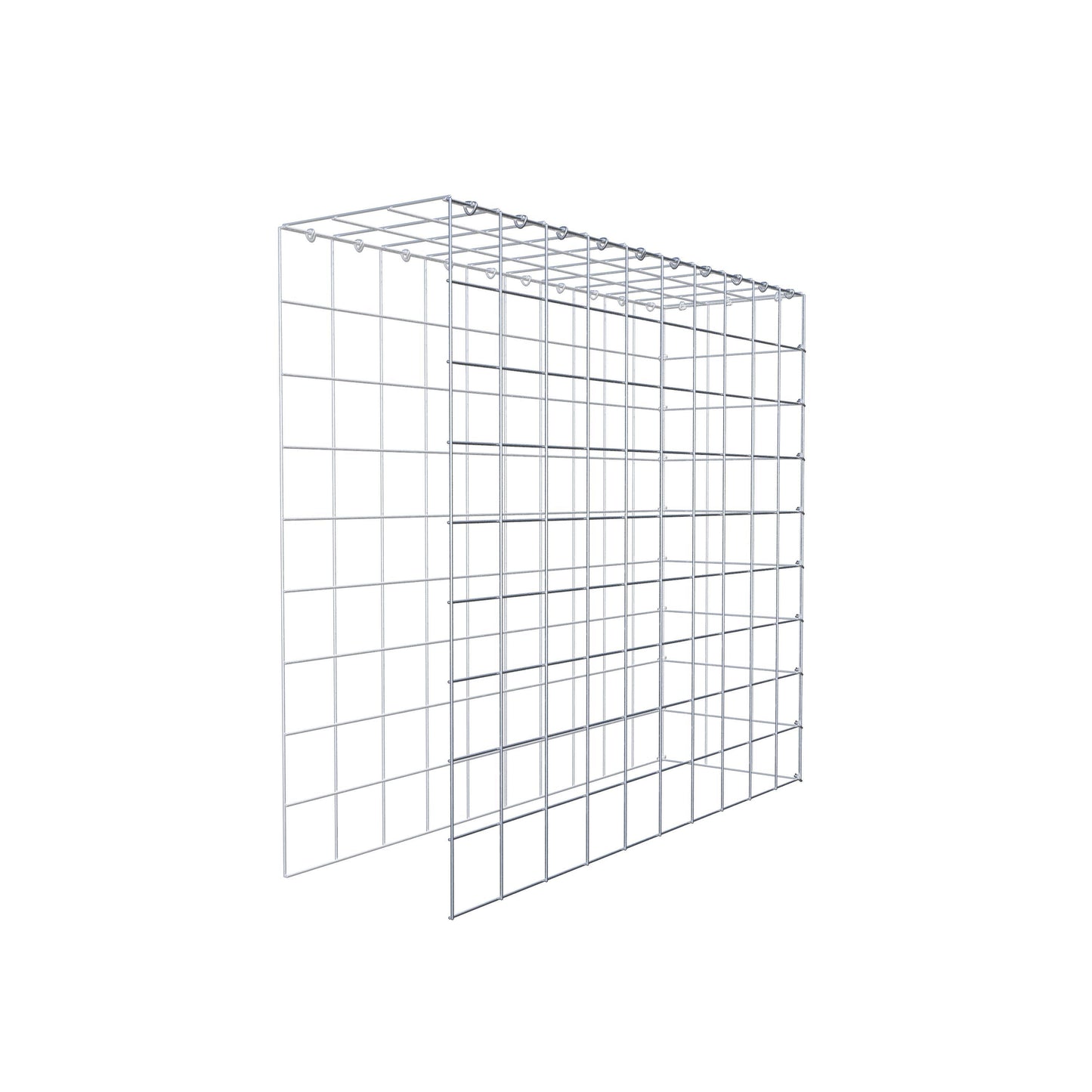 Anbaugabione Typ 4 100 cm x 90 cm x 30 cm (L x H x T), Maschenweite 10 cm x 10 cm, C-Ring
