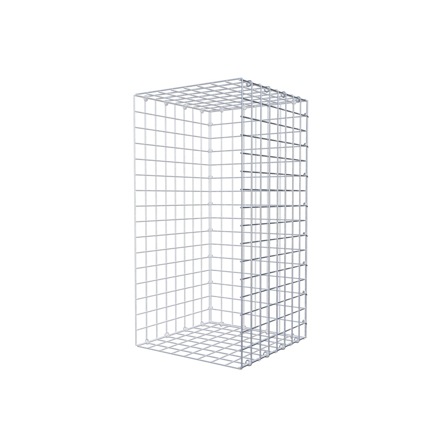 Opzetpaal type 2 80 cm x 40 cm x 40 cm (L x H x D), maaswijdte 5 cm x 5 cm, C-ring