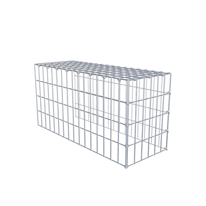 Pila adicional tipo 4 80 cm x 40 cm x 30 cm (L x A x P), malla 5 cm x 10 cm, anillo en C