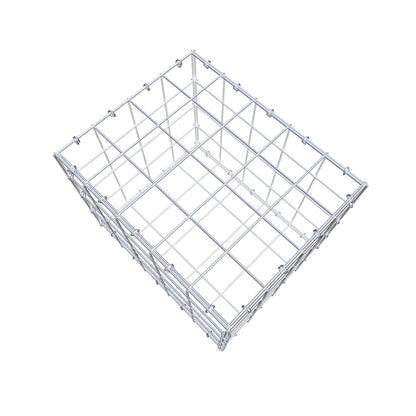 Schanskorf 50 cm x 40 cm x 40 cm (L x H x D), maaswijdte 10 cm x 10 cm, C-ring