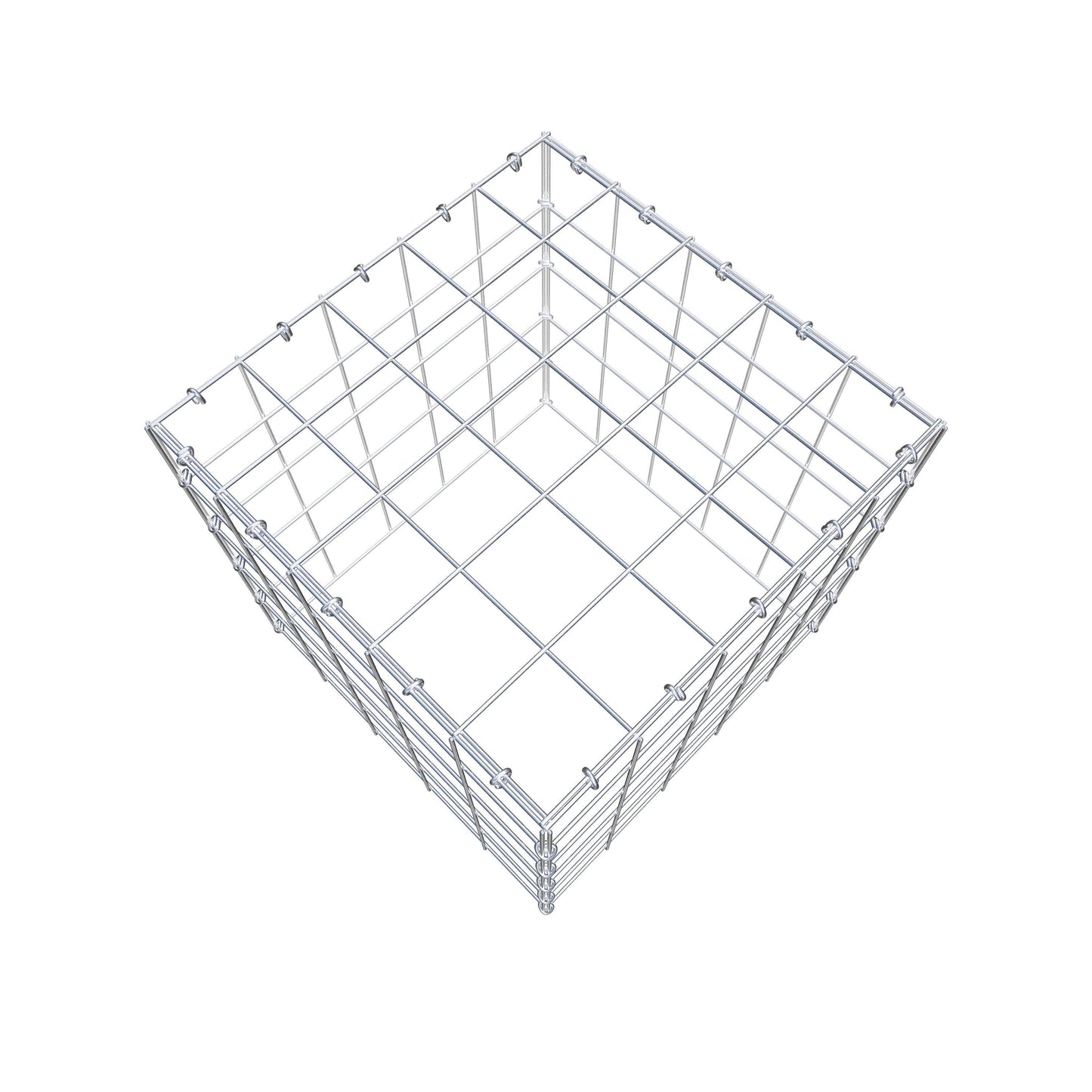 Gavión adicional tipo 3 50 cm x 50 cm x 50 cm (L x A x P), malla 10 cm x 10 cm, anillo en C