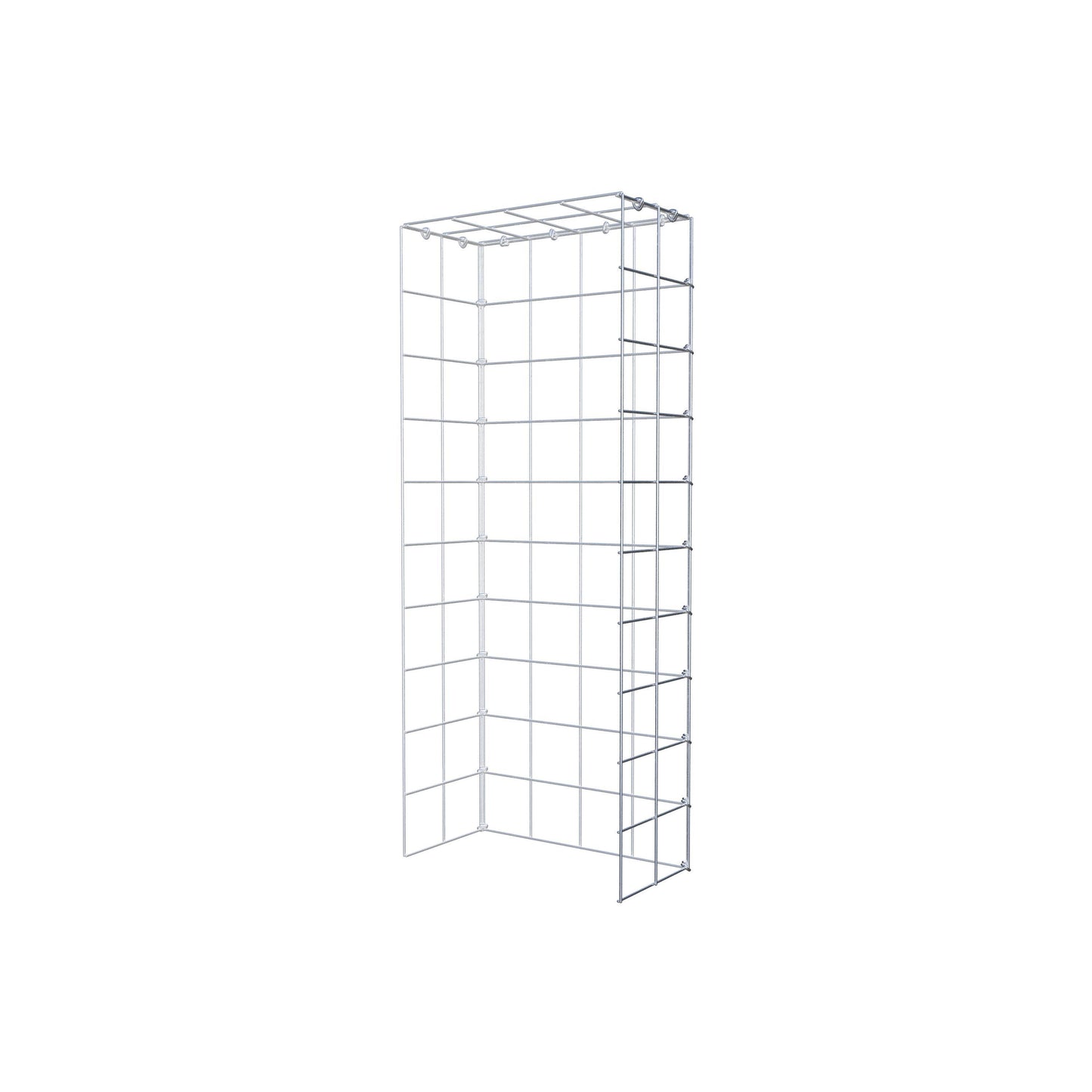 Pila adicional tipo 4 100 cm x 20 cm x 40 cm (L x A x P), malla 10 cm x 10 cm, anillo en C