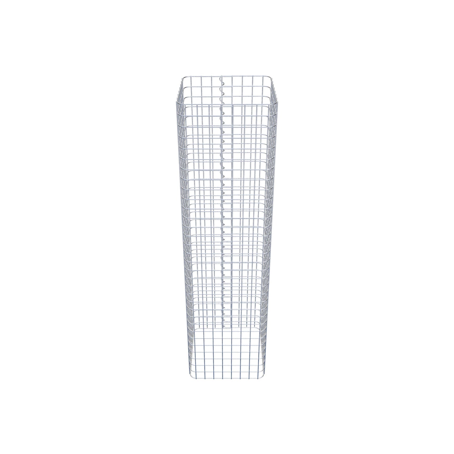 Gabionensäule eckig 42 cm x 42 cm, 160 cm Höhe, MW 5 cm x 5 cm