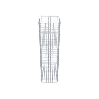 Gabionensäule eckig 42 cm x 42 cm, 160 cm Höhe, MW 5 cm x 5 cm