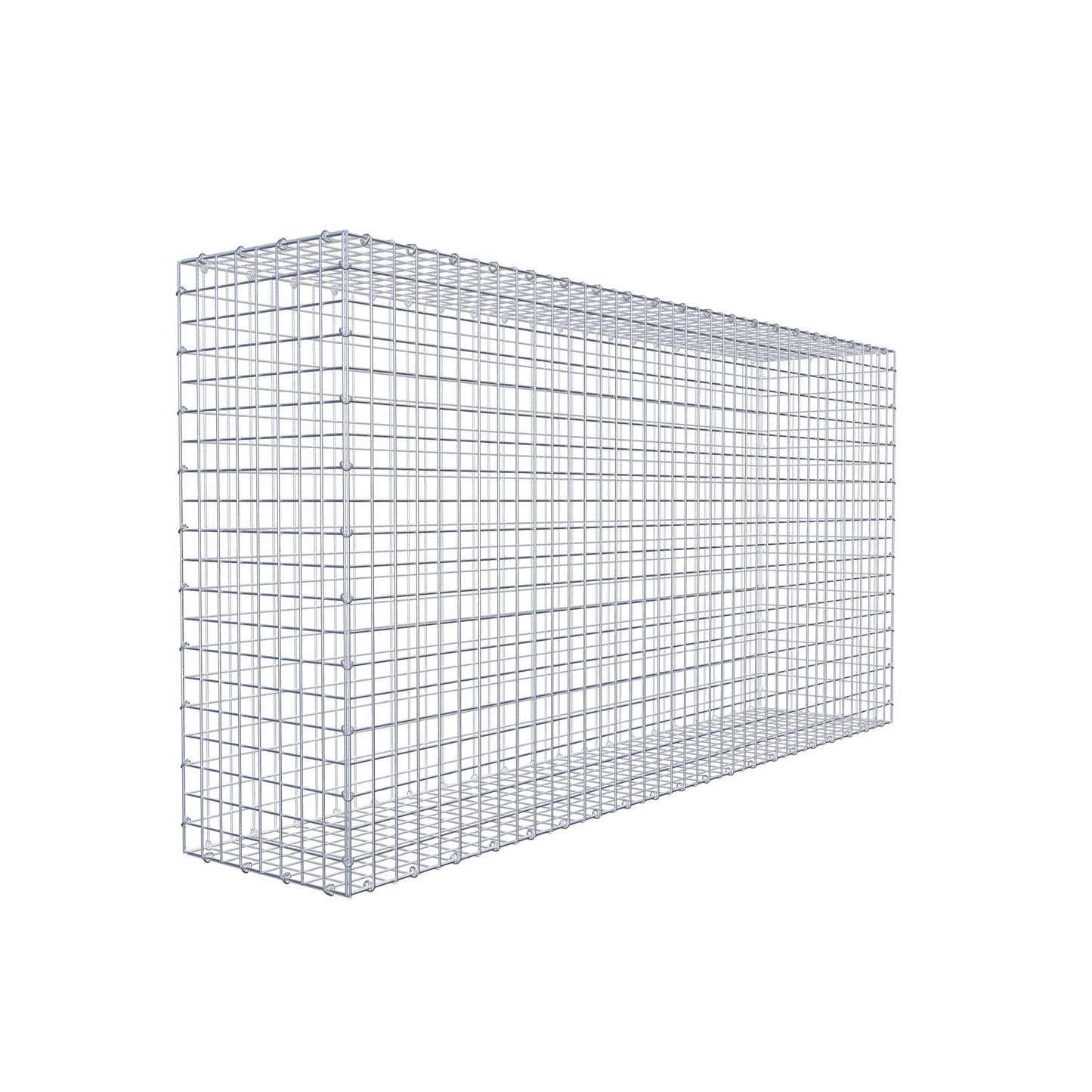 Gavión 200 cm x 100 cm x 40 cm (L x A x P), malla 5 cm x 5 cm, anillo en C