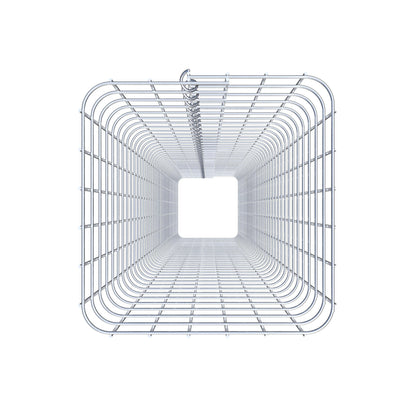 Columna rectangular de gaviones galvanizados en caliente, 32 cm x 32 cm, 200 cm de altura, MW 5 cm x 5 cm