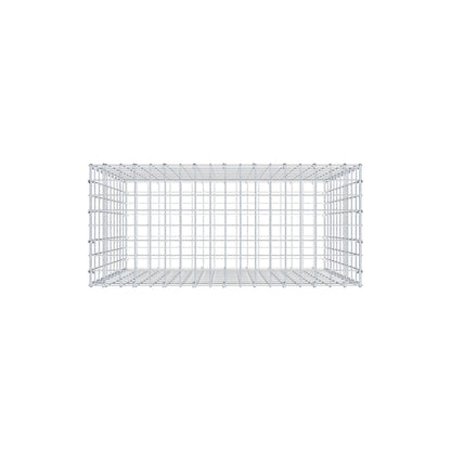 Gabion 100 cm x 90 cm x 40 cm (L x H x D), maskestørrelse 5 cm x 10 cm, C-ring