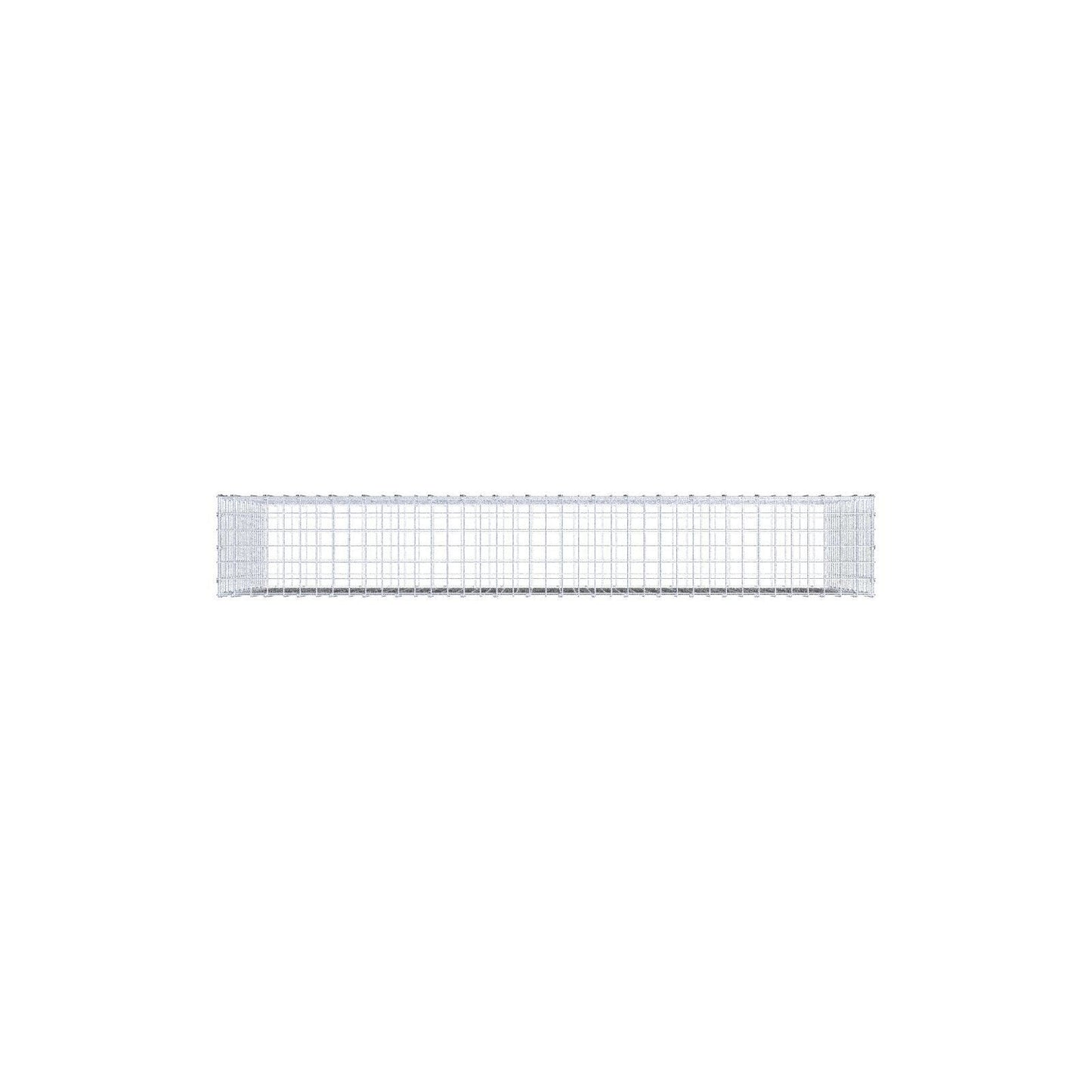 Gabbione 200 cm x 100 cm x 30 cm (L x H x P), maglia 5 x 5 cm, anello a spirale