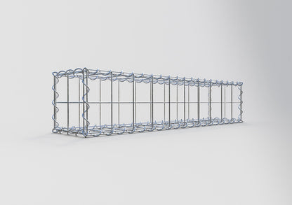 Gabião 100 cm x 20 cm x 20 cm (C x A x P), malhagem 10 cm x 10 cm, espiral