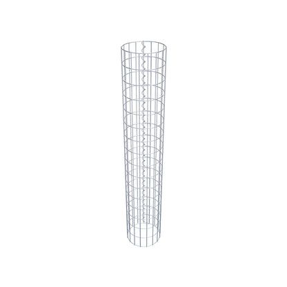 Colonna gabbionata rotonda 27 cm di diametro, 160 cm di altezza, maglia 5 cm x 10 cm