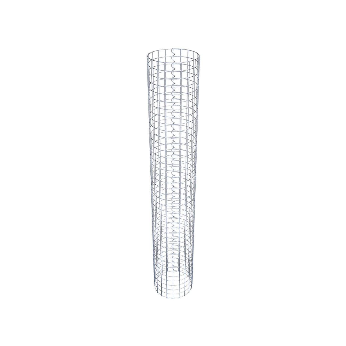 Columna de gaviones redonda de 32 cm de diámetro, 200 cm de altura, malla de 5 cm x 5 cm