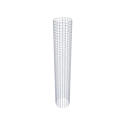 Columna de gaviones redonda de 32 cm de diámetro, 200 cm de altura, malla de 5 cm x 5 cm