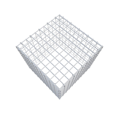 Gabbione aggiuntivo tipo 3 50 cm x 50 cm x 50 cm (L x H x P), maglia 5 cm x 5 cm, anello a C