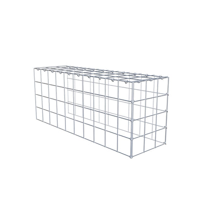 Anbaugabione Typ 4 100 cm x 40 cm x 30 cm (L x H x T), Maschenweite 10 cm x 10 cm, C-Ring