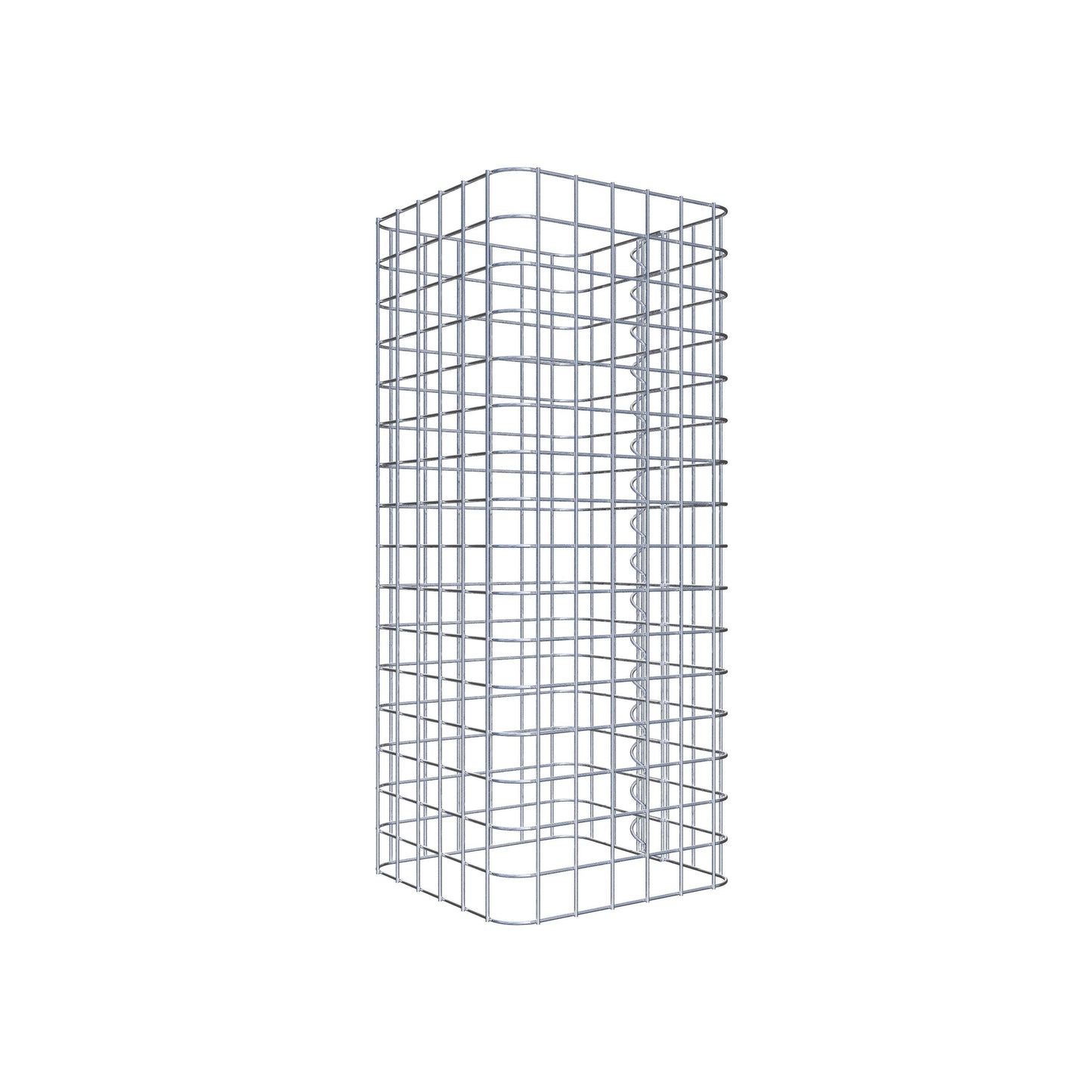 Schanskorfzuil, hoekig 32 cm x 32 cm, 80 cm hoog, MW 5 cm x 5 cm