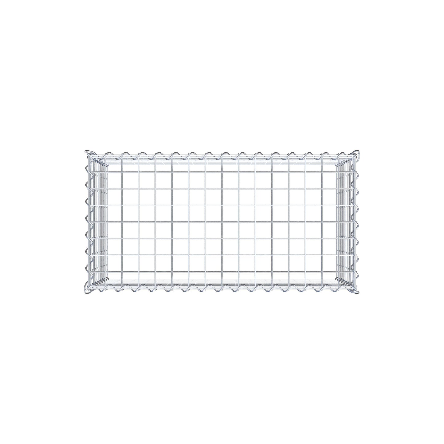 Anbaugabione Typ 3 80 cm x 40 cm x 40 cm (L x H x T), Maschenweite 5 cm x 5 cm, Spirale