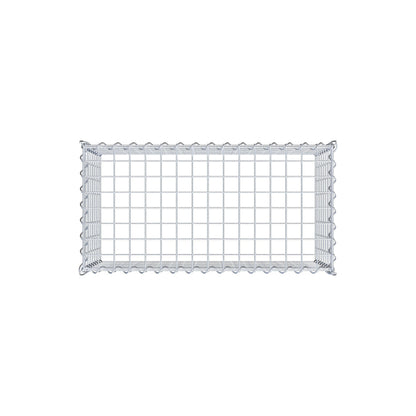 Anbaugabione Typ 3 80 cm x 40 cm x 40 cm (L x H x T), Maschenweite 5 cm x 5 cm, Spirale