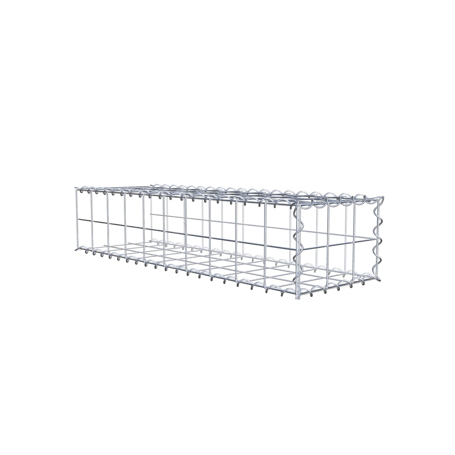 Grown-on gabion type 2 100 cm x 20 cm x 30 cm (L x H x D), mesh size 10 cm x 10 cm, spiral