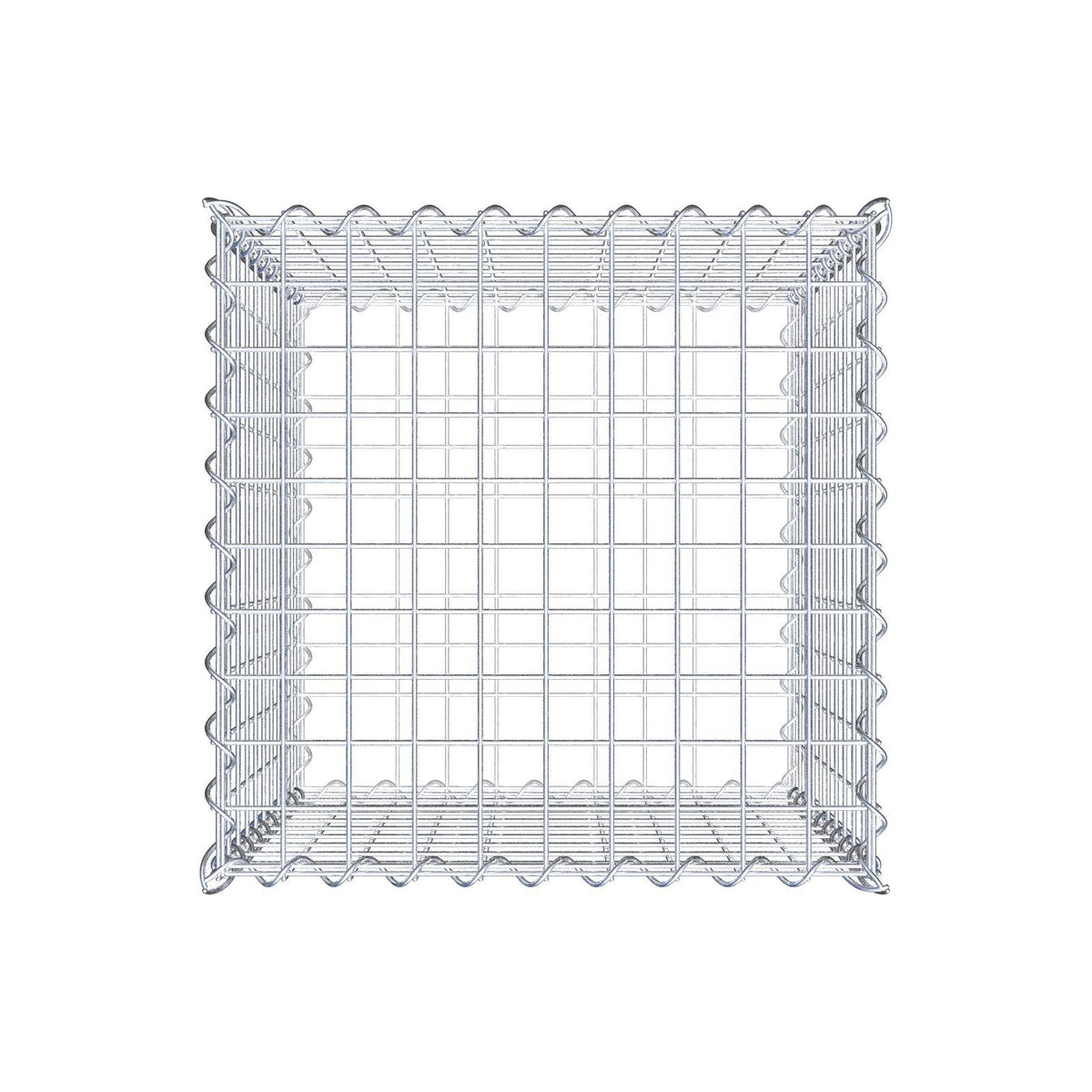 Gabbione 50 cm x 50 cm x 50 cm (L x H x P), maglia 5 cm x 5 cm, spirale