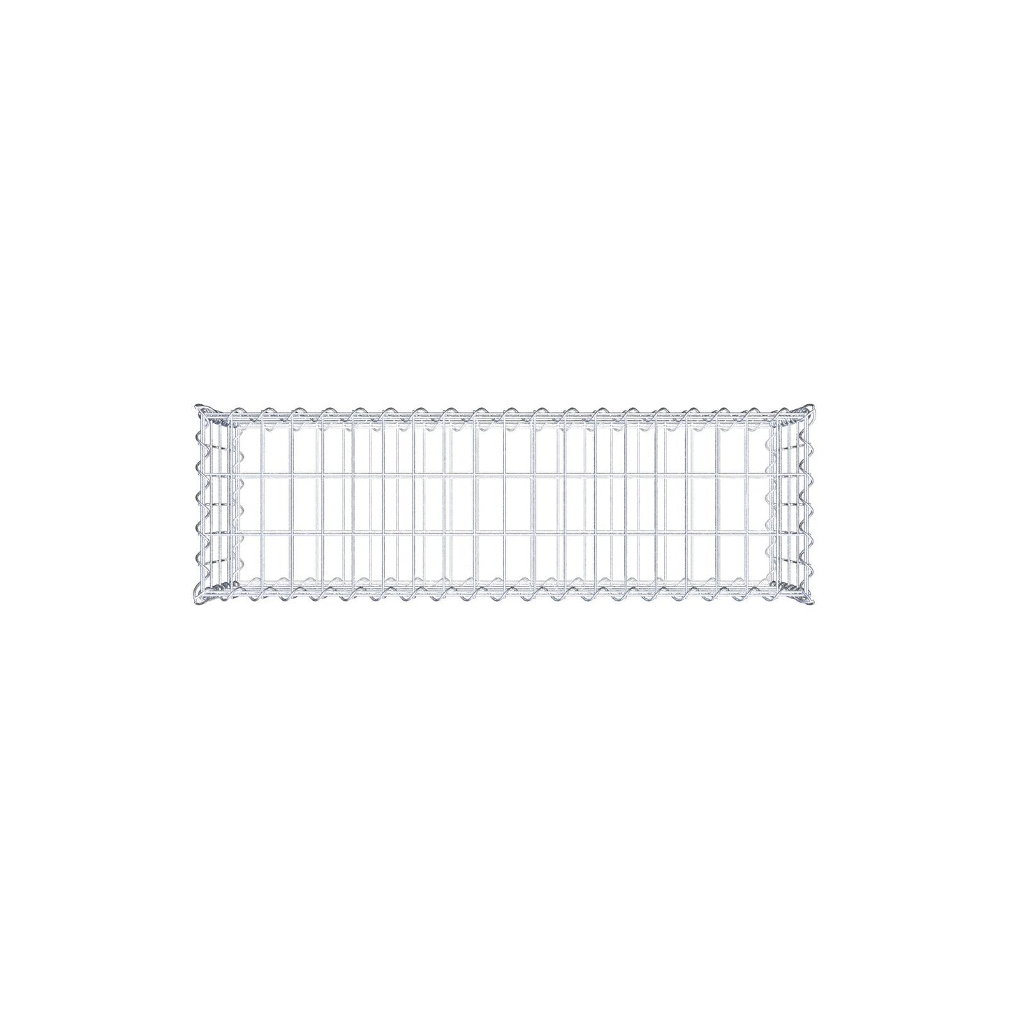 Gabion 100 cm x 40 cm x 30 cm (L x H x D), maskestørrelse 5 cm x 10 cm, spiral