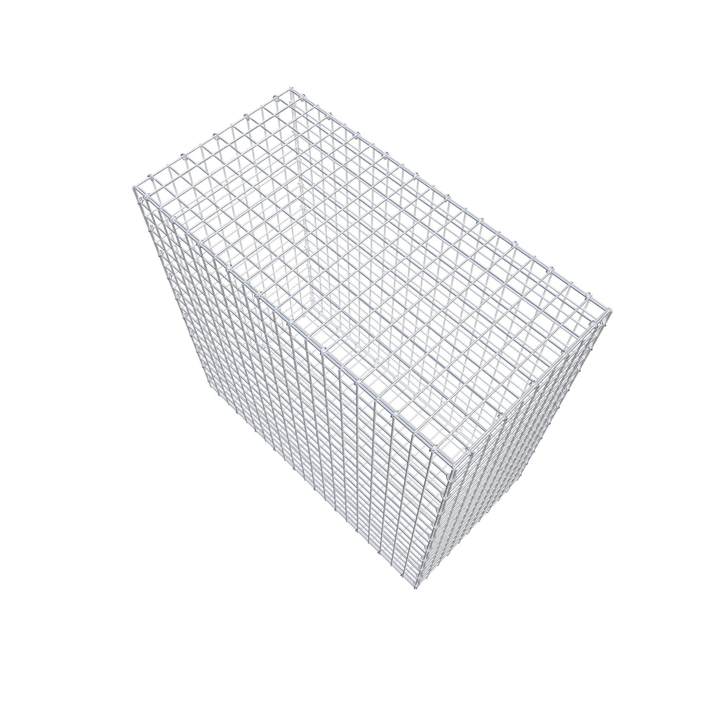 Gavión 100 cm x 100 cm x 50 cm (L x A x P), luz de malla 5 cm x 5 cm, anillo en C
