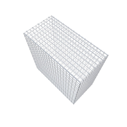 Gavión 100 cm x 100 cm x 50 cm (L x A x P), luz de malla 5 cm x 5 cm, anillo en C