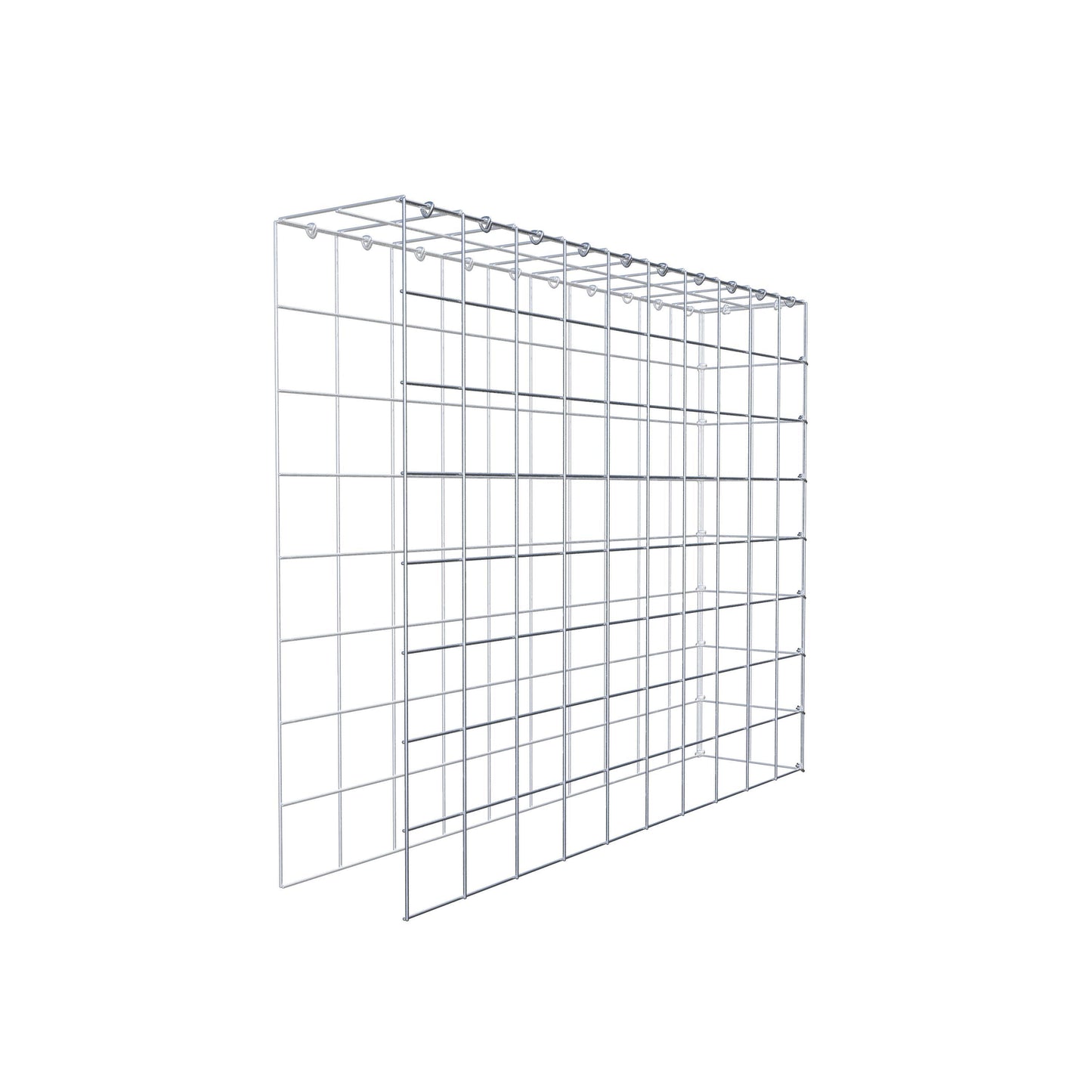 Anbaugabione Typ 4 100 cm x 80 cm x 20 cm (L x H x T), Maschenweite 10 cm x 10 cm, C-Ring