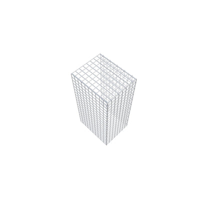 Opzetpaal type 4 100 cm x 50 cm x 40 cm (L x H x D), maaswijdte 5 cm x 5 cm, C-ring