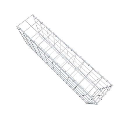 Typ 2 påbyggnadsgabion 100 cm x 40 cm x 20 cm (L x H x D), maskstorlek 10 cm x 10 cm, C-ring