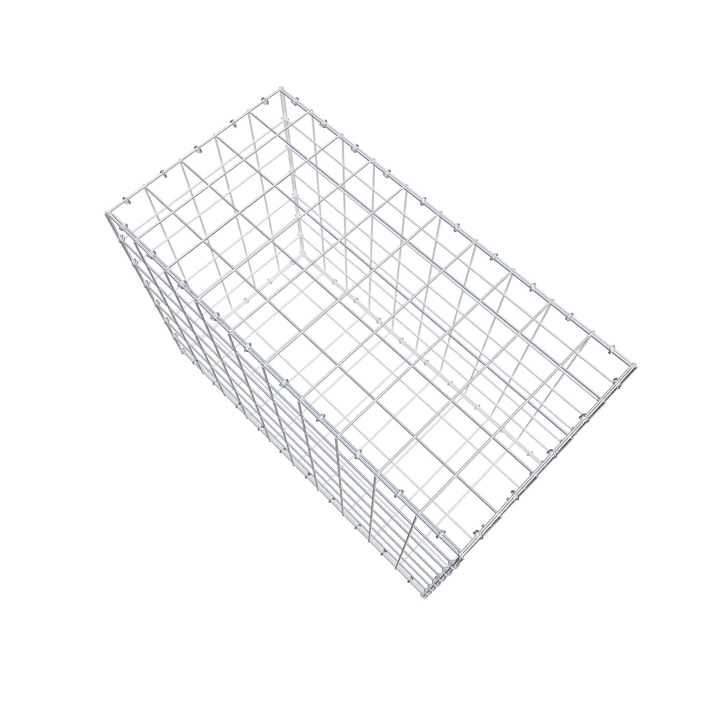 Gabione 100 cm x 70 cm x 50 cm (L x H x T), Maschenweite 10 cm x 10 cm, C-Ring