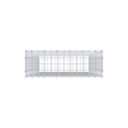Gabion 100 cm x 60 cm x 20 cm (L x H x D), maskstorlek 5 cm x 5 cm, C-ring