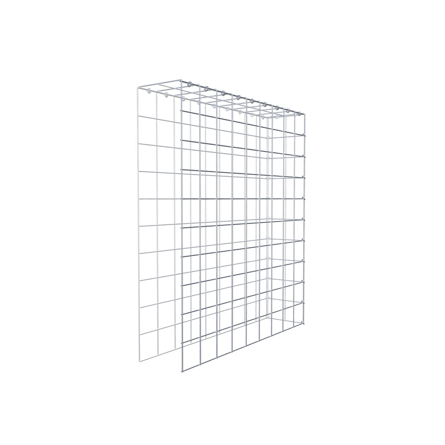 Gabbione aggiuntivo tipo 4 100 cm x 90 cm x 20 cm (L x H x P), maglia 10 cm x 10 cm, anello a C
