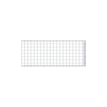 Typ 4 påbyggnadsgabion 100 cm x 20 cm x 40 cm (L x H x D), maskstorlek 5 cm x 5 cm, C-ring