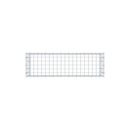 Gavión complementario de tipo 3 100 cm x 40 cm x 30 cm (largo x alto x fondo), malla 5 cm x 10 cm, anillo en C