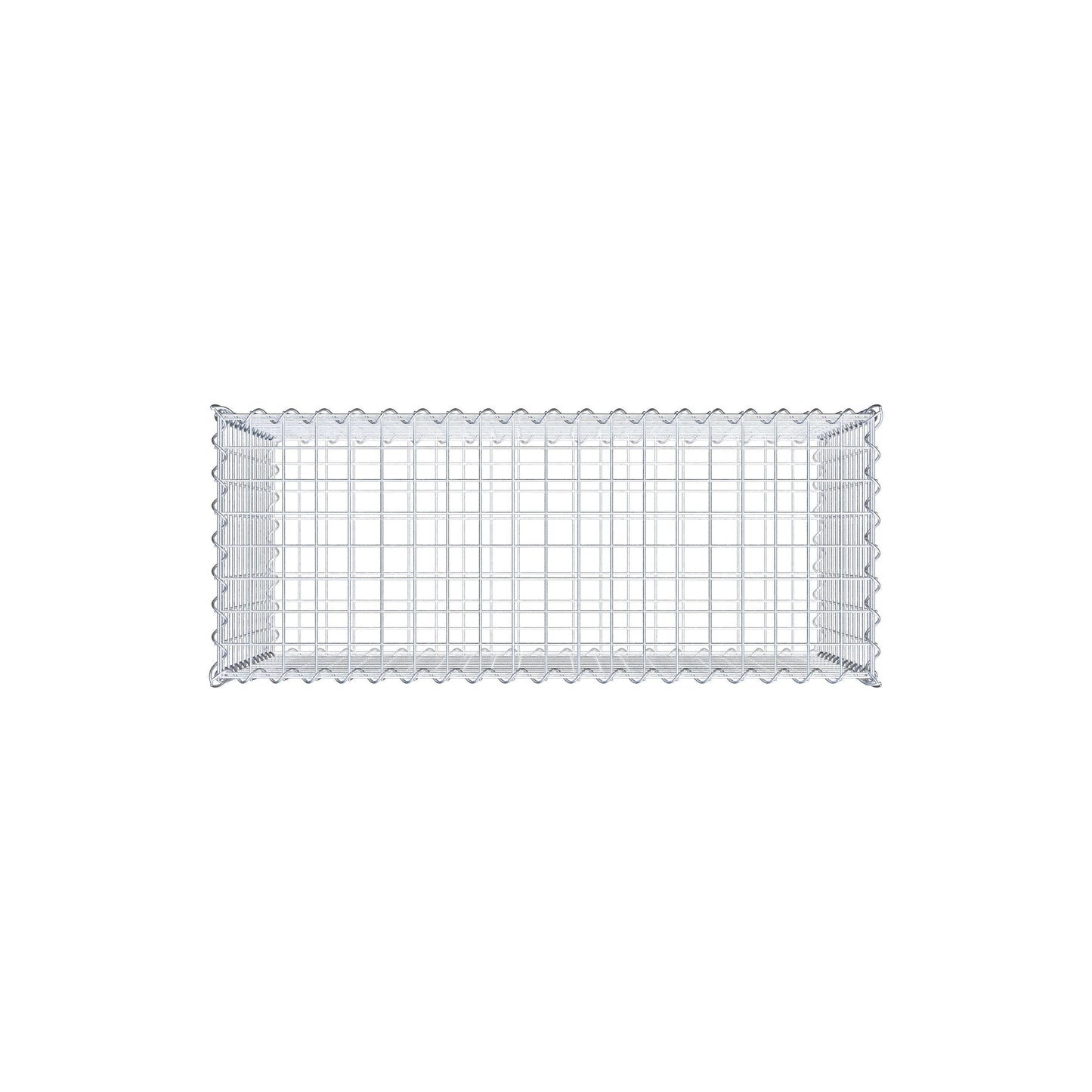 Gavión 100 cm x 60 cm x 40 cm (largo x alto x fondo), malla 5 cm x 5 cm, en espiral