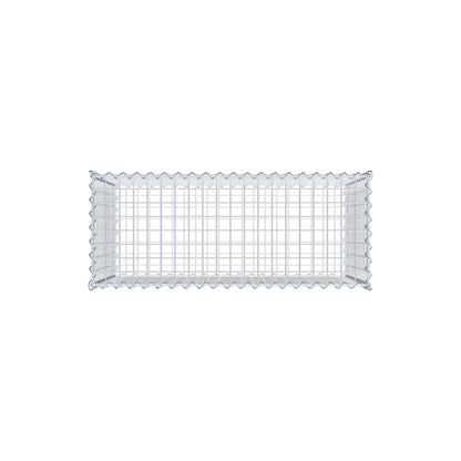 Gavión 100 cm x 60 cm x 40 cm (largo x alto x fondo), malla 5 cm x 5 cm, en espiral