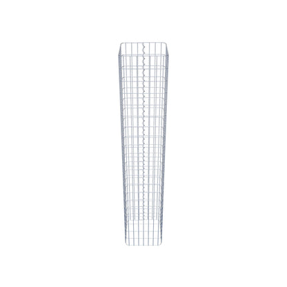 Columna de gaviones, angular 37 cm x 37 cm, 200 cm de altura, MW 5 cm x 10 cm