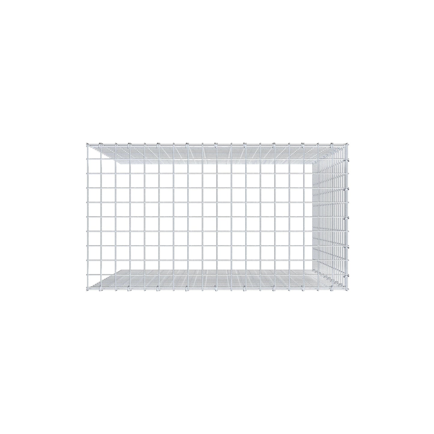 Gabião Tipo 4 100 cm x 90 cm x 50 cm (C x A x P), malhagem 5 cm x 5 cm, anel C