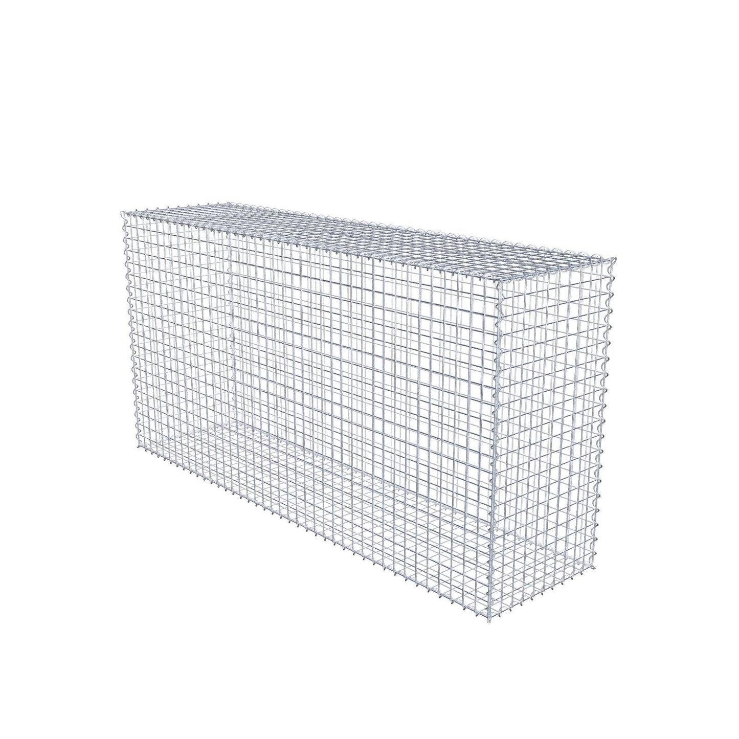 Gabion 200 cm x 100 cm x 50 cm (L x H x D), maskstorlek 5 cm x 5 cm, spiral