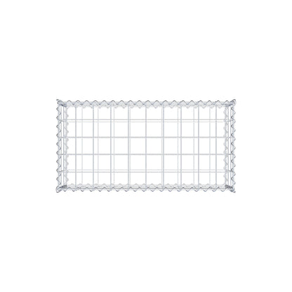 Gabion 100 cm x 30 cm x 50 cm (L x H x D), mesh size 10 cm x 10 cm, spiral