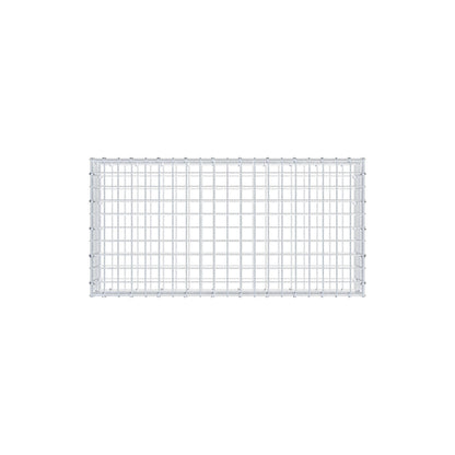 Gabbione 100 cm x 20 cm x 50 cm (L x H x P), maglia 5 cm x 5 cm, anello a C