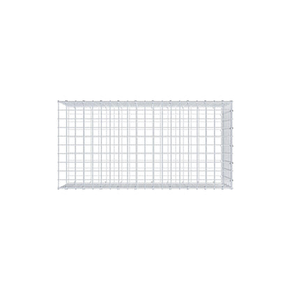 Gavión complementario de tipo 2 100 cm x 40 cm x 50 cm (largo x alto x fondo), malla 5 cm x 5 cm, anillo en C