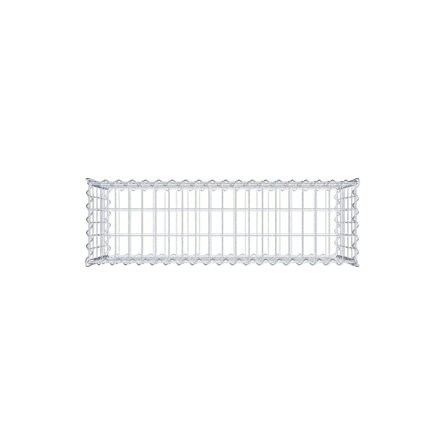 Economy set 3x Gabion 100 cm x 50 cm x 30 cm (L x H x D), mesh size 5 cm x 10 cm, spiral