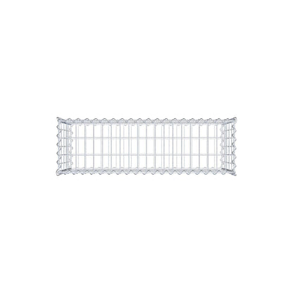 Economy set 3x Gabion 100 cm x 50 cm x 30 cm (L x H x D), mesh size 5 cm x 10 cm, spiral