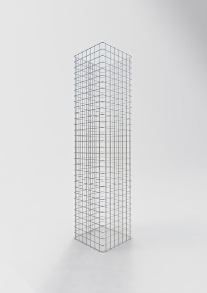 Colonna di gabbioni angolare 37 cm x 37 cm, altezza 160 cm, MW 5 cm x 5 cm