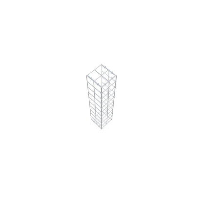Gabião tipo 2 100 cm x 20 cm x 20 cm (C x A x P), malhagem 10 cm x 10 cm, anel C