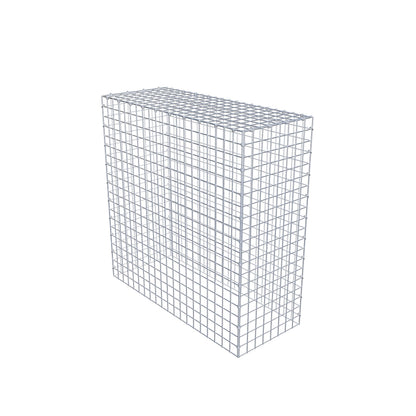 Monteret gabion type 3 100 cm x 100 cm x 40 cm (L x H x D), maskestørrelse 5 cm x 5 cm, C-ring
